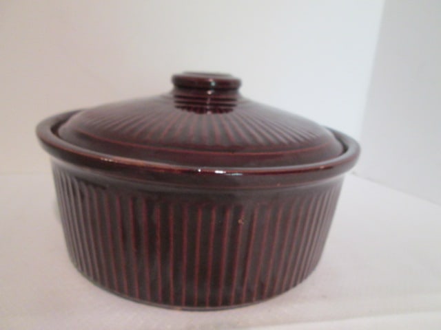 Midcentury Hall's Superior Quality Kitchenware "Blue Bouquet" Pattern Straight Sided Bowl - 5