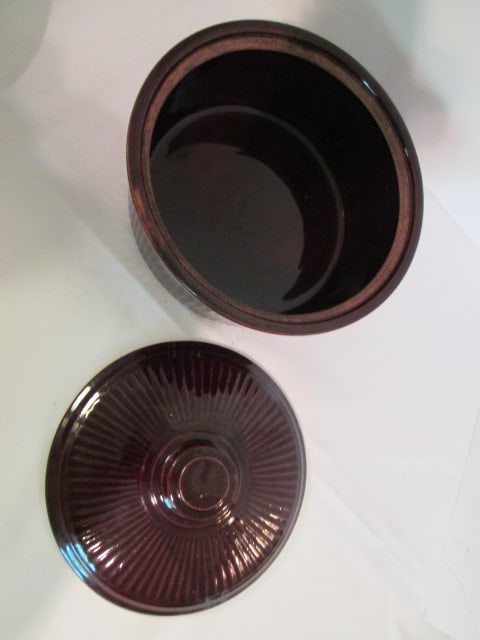 Midcentury Hall's Superior Quality Kitchenware "Blue Bouquet" Pattern Straight Sided Bowl - 6