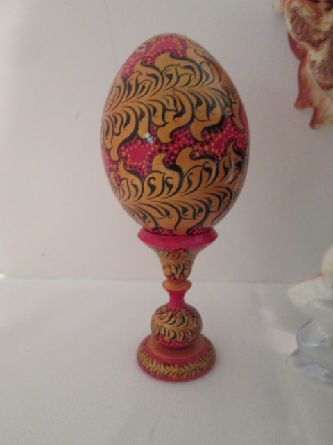 Two Betson's Handpainted Ceramic Roosters, Iridescent Ceramic Rooster, - 4