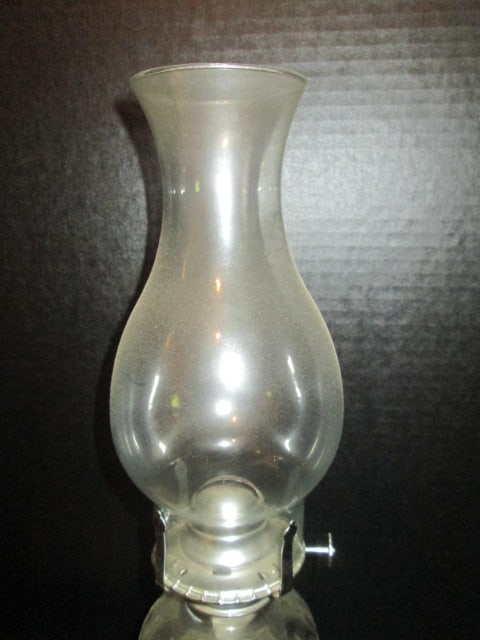 Old Metal Oil Lamp Vessel, Cobalt Blue Glass Oil Lamp, Clear Glass Oil Lamp and - 3