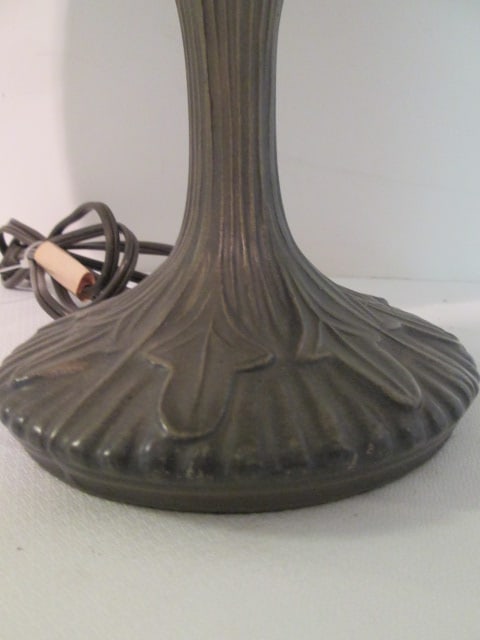 Tiffany Stained Glass Influenced Table Lamp - 3