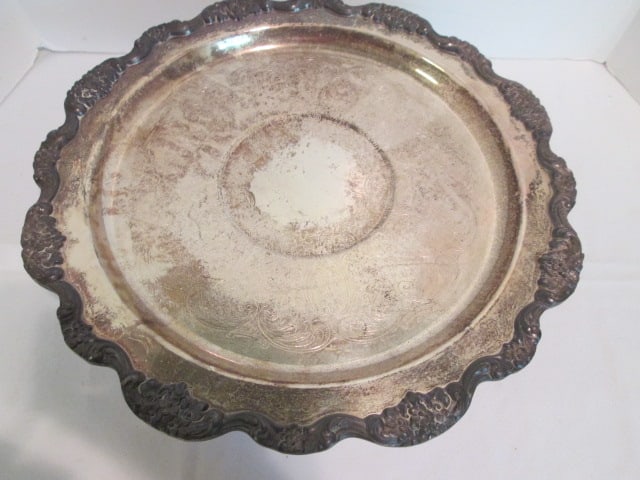 Silverplated Cake/Dessert Pedestal Stand - 2