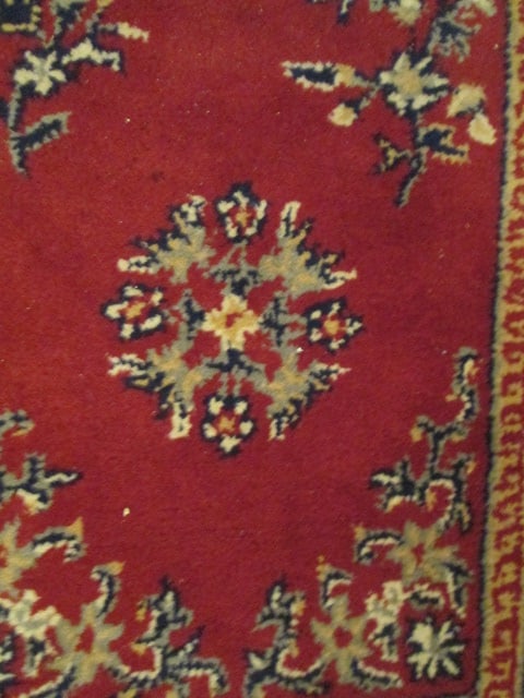 Minuteman Hearth and Area Rugs Oriental Series 100% Wool Burgundy Hearth Rug - 3