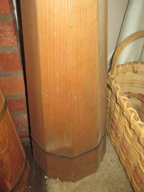 Banded Paneled Side Folk Art Inspired Churn - 2