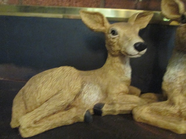 3 Piece Sculpted Deer Family Figures - 3