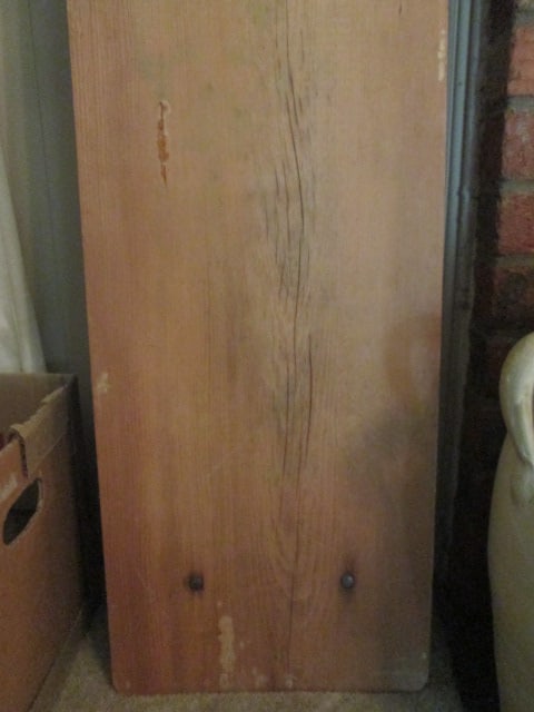 Vintage Wooden Ironing Board and Pair of No. 6 Cast Iron Sadirons - 4