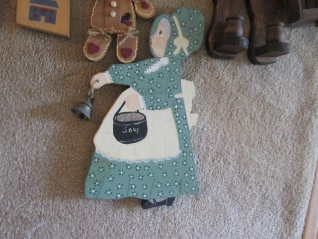 Grouping of Handcrafted Americana Folk Art Home Accents - 3