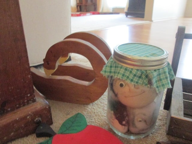 Grouping of Handcrafted Americana Folk Art Home Accents - 5