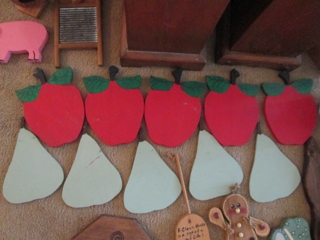 Grouping of Handcrafted Americana Folk Art Home Accents - 6