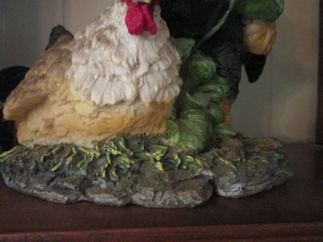 Sculpted Rooster Shelf Sitter and Sculpted Hen and Rooster Statue - 6