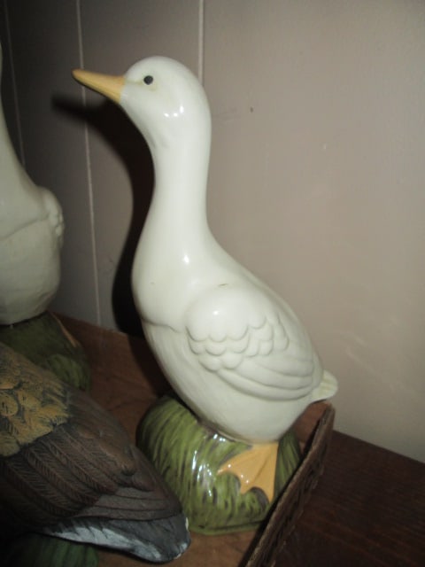 Retro Handcrafted Ceramic Duck, Duck and Goose Figures - 2