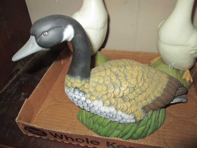 Retro Handcrafted Ceramic Duck, Duck and Goose Figures - 4
