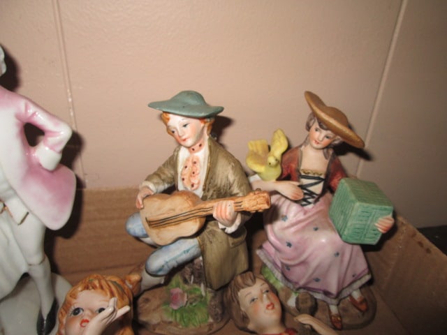 Bisque Porcelain Figures Depicting Victorian Era People - 5