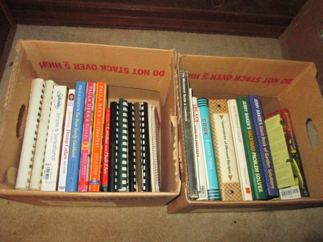 Cooking and Gardening Books: Two boxes total, see all pictures and preview for titles, Local Pickup Only
