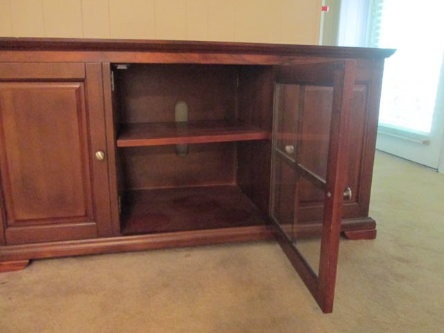 Royola Pacific Ltd. Console Cabinet with Glass Front and Bookcase Sides - 5