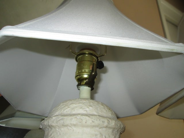 Pair of Textured Pottery Ginger Jar Table Lamps - 3