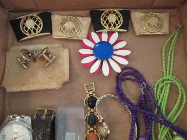 Accessory Fashion Jewelry Necklaces, Cuff Links, Men's & Ladies Watches, Button Covers, - 2