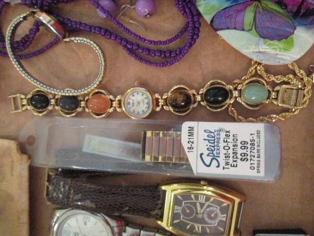 Accessory Fashion Jewelry Necklaces, Cuff Links, Men's & Ladies Watches, Button Covers, - 6