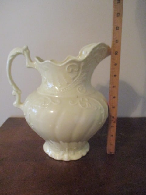 Retro Handcrafted Ceramic Pitcher and Wash Basin - 5