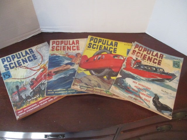 Grouping of Old Publications: "Popular Science", 1959 "Ahiman Rezon Free Masons" Code Book, - 9