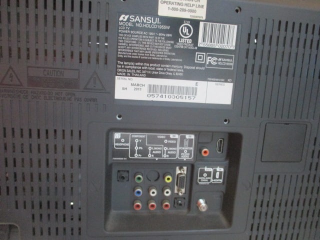Sansui 19" LCD TV with Remote - 5