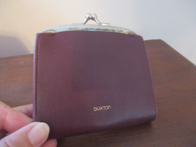 Vintage Ladies Clutch Purses and Pair of Gold Lame Low Block Heels - 7