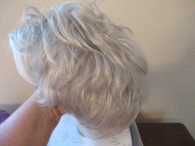 Two Ladies Synthetic Hair Layered Shag Cut Wigs and Handmade Chemo Caps - 4