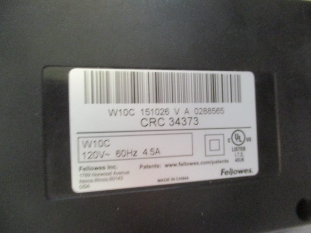 Fellowes W10C 10 Sheet Paper Shredder - 5