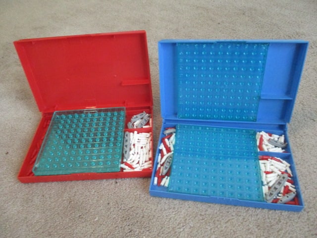Vintage Playskool Building Brick Set, Tinkertoy Construction Set, Hot Wheels G-Force - 4