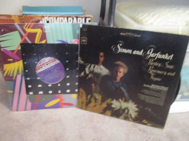 Vintage Vinyl LPs and Compilation Sets in Woven Basket - 4