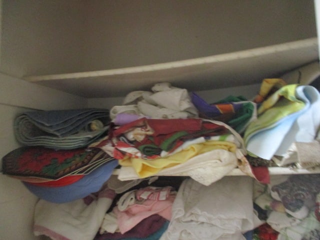 Contents of Linen Closet-Sheets, Blankets, Towels, Table Cloths, Placemats, etc. - 2