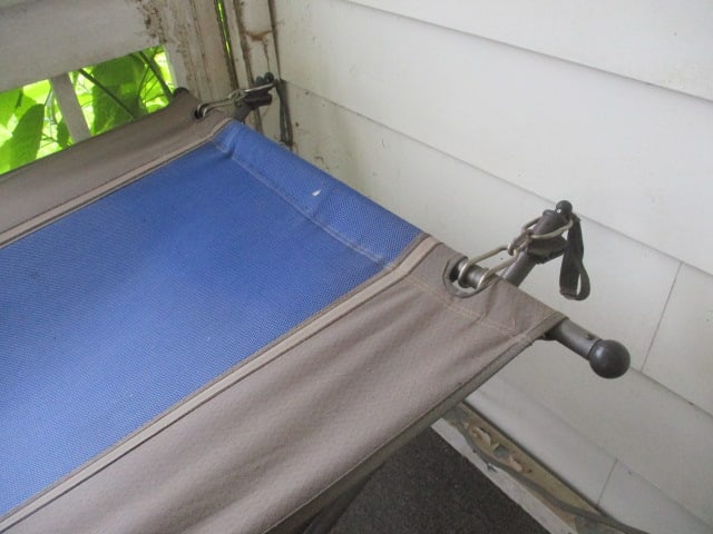 Portable Metal Frame Folding Hammock with Pillow and Rolling Storage Bag - 3