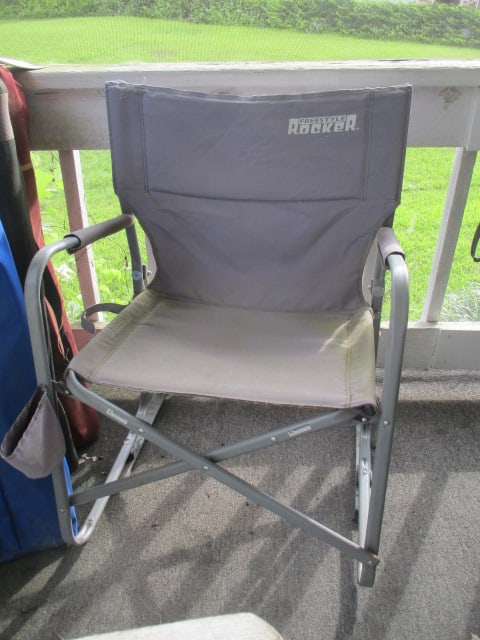 Four Folding Sport/Outdoor Chairs-Freestyle Rocker, Two Coleman Deluxe Oversized Chairs - 2