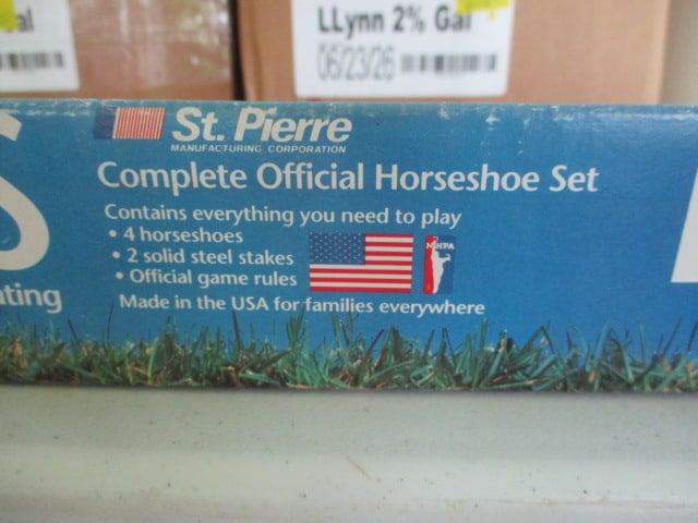 New Old Stock St. Pierre Solid Drop Forged Steel Horseshoe Set - 4