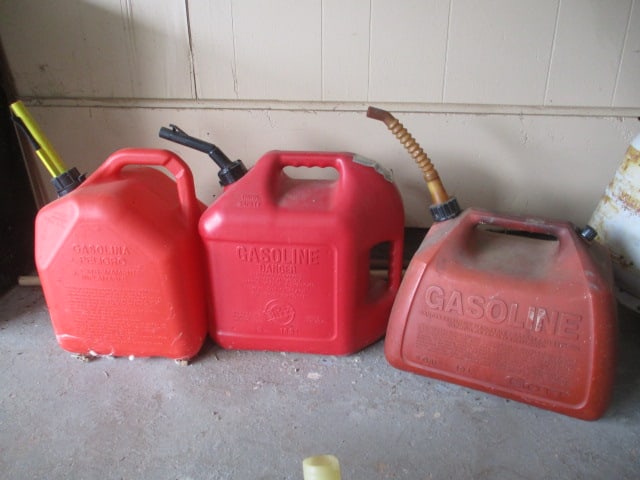 Five Fuel/Gas Cans - 6