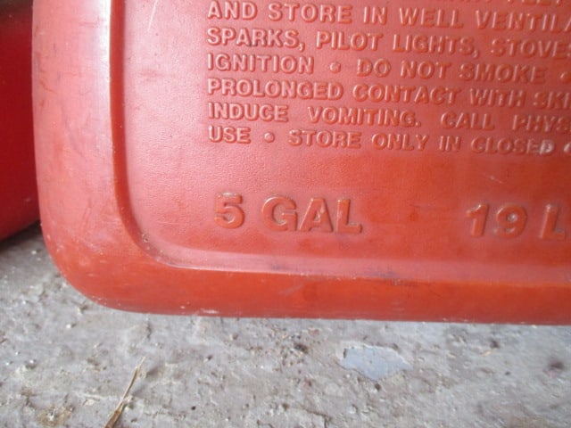 Five Fuel/Gas Cans - 7