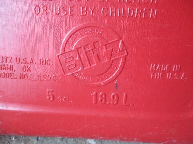 Five Fuel/Gas Cans - 8