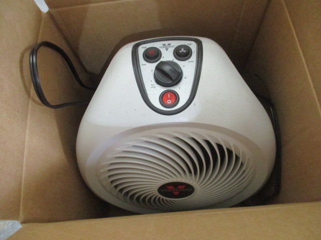 Aerospeed Box Fan, Lasko CC24920 Heater, Holmes Space Heater and Vornado VH2 Heater - 3