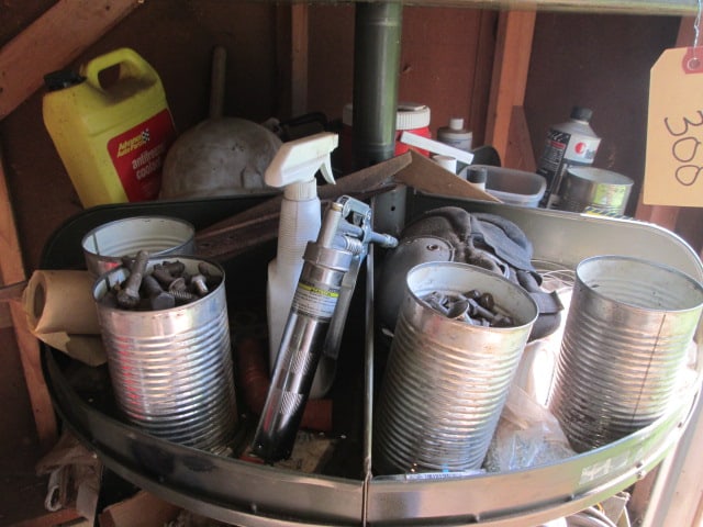 Vintage Lyon 4 Tier Metal Hardware Store Nail Bin - 4
