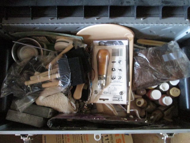 Stack-On 22" Heavy Duty Plastic Tool Box and Contents - 4