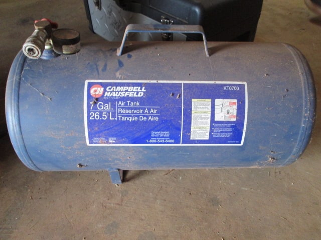 Campbell Hausfeld 7 Gallon Air Tank with Hose: Model KT0700, Local Pickup Only