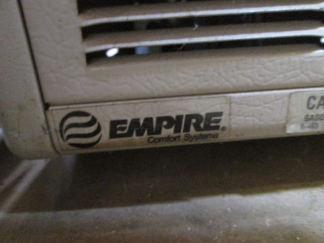 Empire Comfort Systems R-2398 LP Gas(?) Direct Hook-Up Wall Mount Heater - 5