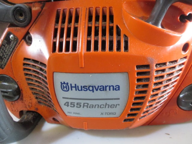 Husqvarna 455 Rancher 18" Bar Gas Chain Saw with Blade Guard - 2