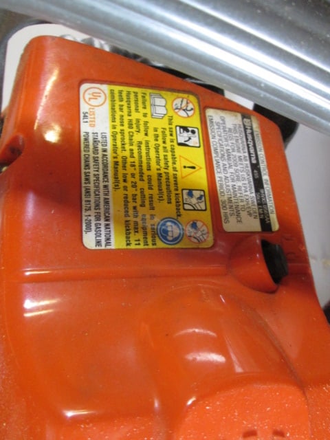 Husqvarna 455 Rancher 18" Bar Gas Chain Saw with Blade Guard - 3