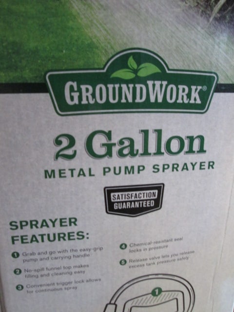 Ground Works 2 Gallon Pump Sprayer in Original Box - 2