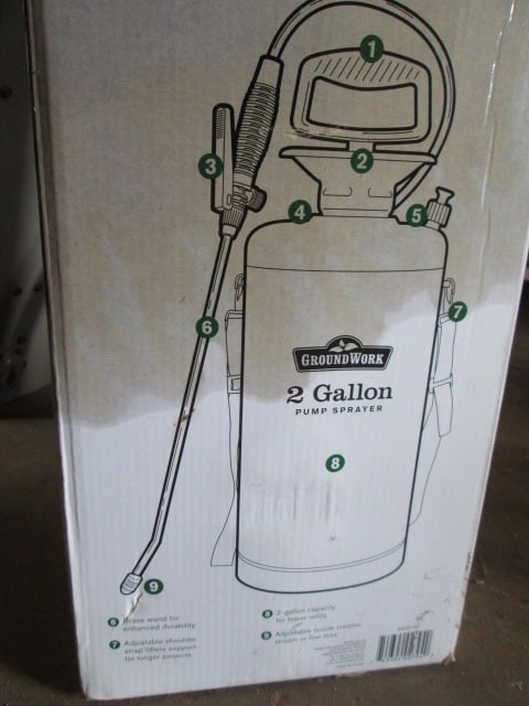 Ground Works 2 Gallon Pump Sprayer in Original Box - 3