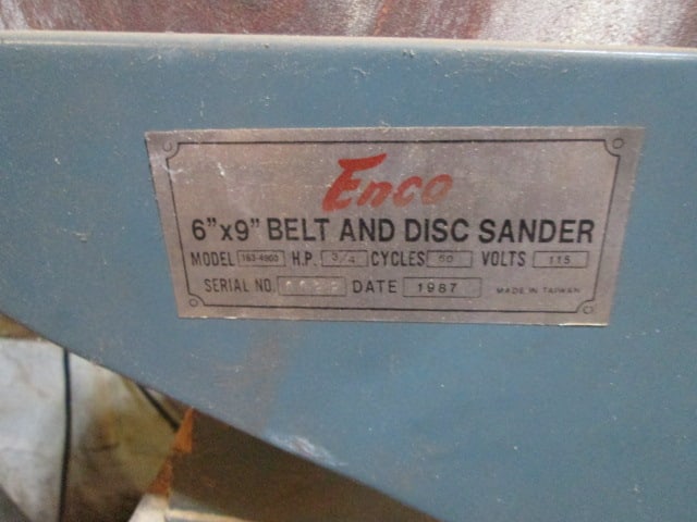 Enco 6" x 9" Belt & Disc Sander - 2