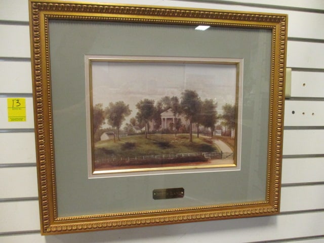 Boyce Lawn/Andrew Jackson Hermitage Plantation F/M Print: 22 x 19
