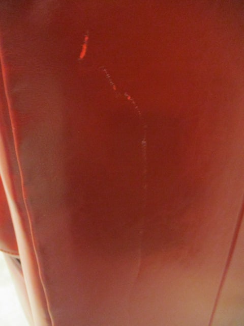 Red Leather Swivel Chair - 5