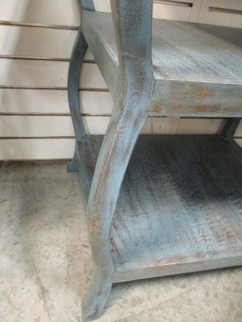 3 Tier Wood Distressed Occasional Table - 4